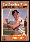 1962 Topps Baseball #468 Brooks Robinson A.S. Orioles EX-MT 539628