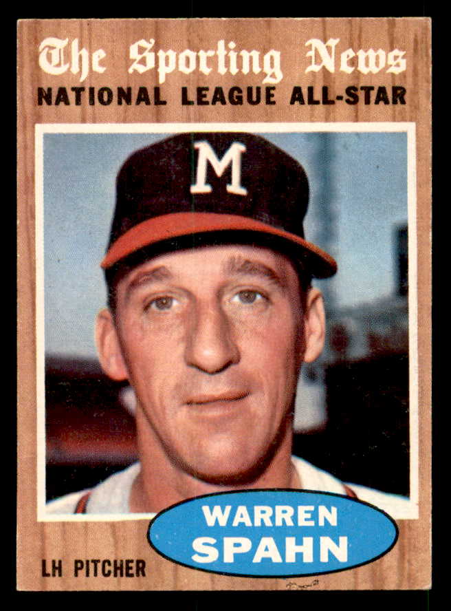 1962 Topps Baseball #399 Warren Spahn A.S. Braves EX-MT 539629