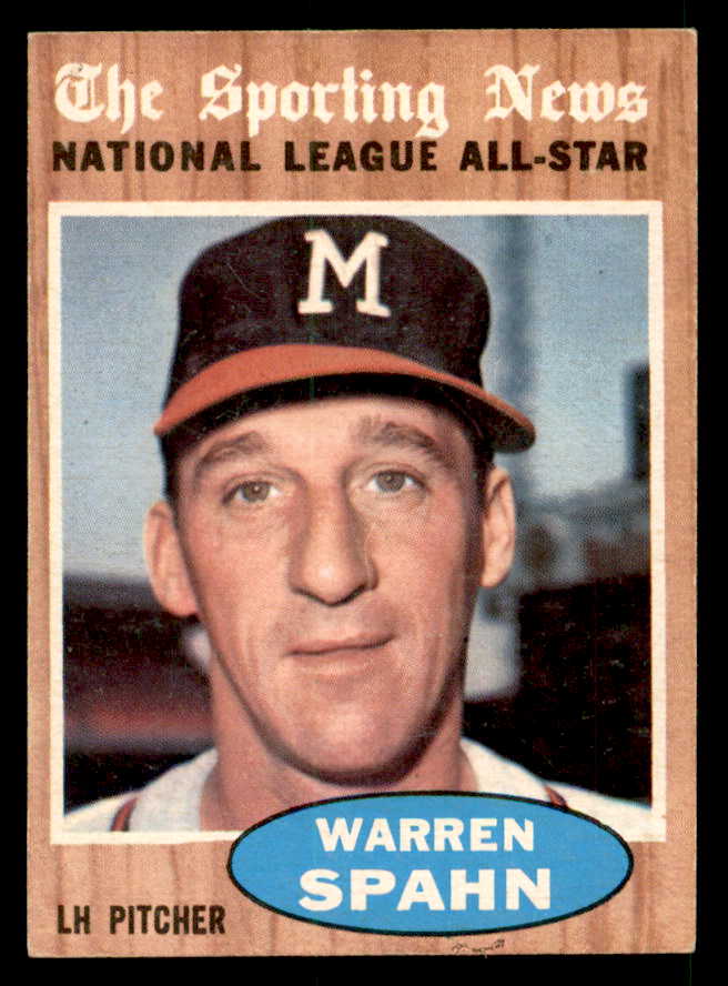 1962 Topps Baseball #399 Warren Spahn A.S. Braves EX-MT 539630
