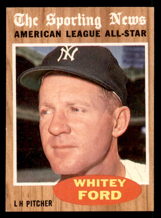 1962 Topps Baseball #475 Whitey Ford A.S. Yankees EX-MT 539631