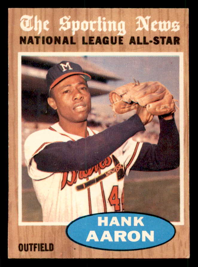 1962 Topps Baseball #394 Hank Aaron A.S. Braves NR-MT 539634