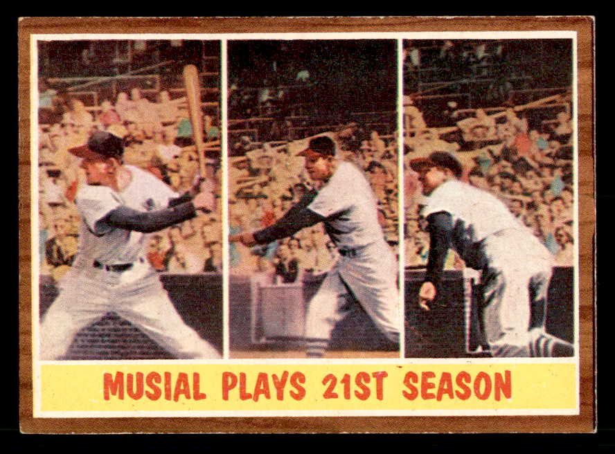 1962 Topps Baseball #317 Stan Musial IA Cardinals EX-MT 539635
