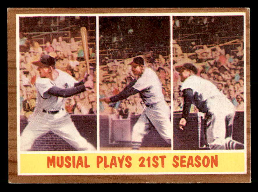 1962 Topps Baseball #317 Stan Musial IA Cardinals EX-MT 539636