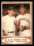 1962 Topps Baseball #401 Roger Maris Orlando Cepeda EX-MT 539644