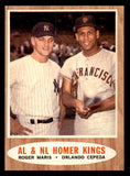 1962 Topps Baseball #401 Roger Maris Orlando Cepeda EX-MT 539645