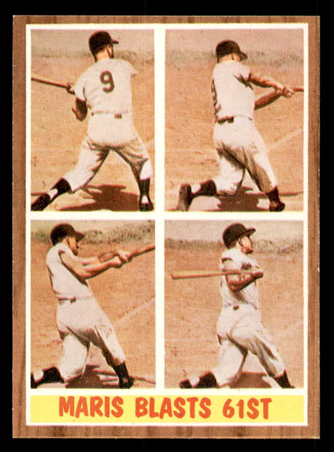 1962 Topps Baseball #313 Roger Maris IA Yankees EX-MT 539650