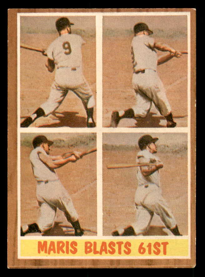 1962 Topps Baseball #313 Roger Maris IA Yankees EX-MT 539652