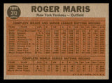 1962 Topps Baseball #313 Roger Maris IA Yankees EX-MT 539653