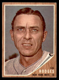 1962 Topps Baseball #085 Gil Hodges Mets EX-MT 539662