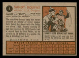 1962 Topps Baseball #005 Sandy Koufax Dodgers EX-MT 539664
