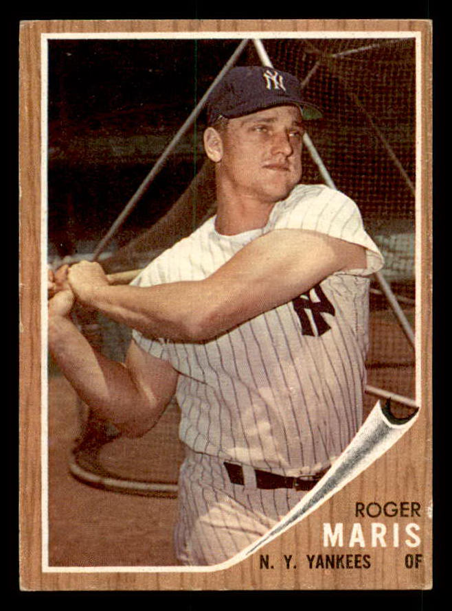 1962 Topps Baseball #001 Roger Maris Yankees EX-MT 539666