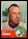 1963 Topps Baseball #550 Duke Snider Mets EX-MT 539674