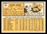 1963 Topps Baseball #120 Roger Maris Yankees EX-MT 539675