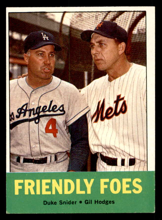 1963 Topps Baseball #068 Duke Snider Gil Hodges EX-MT 539680