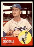 1963 Topps Baseball #360 Don Drysdale Dodgers EX-MT 539687