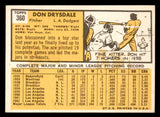 1963 Topps Baseball #360 Don Drysdale Dodgers EX-MT 539687