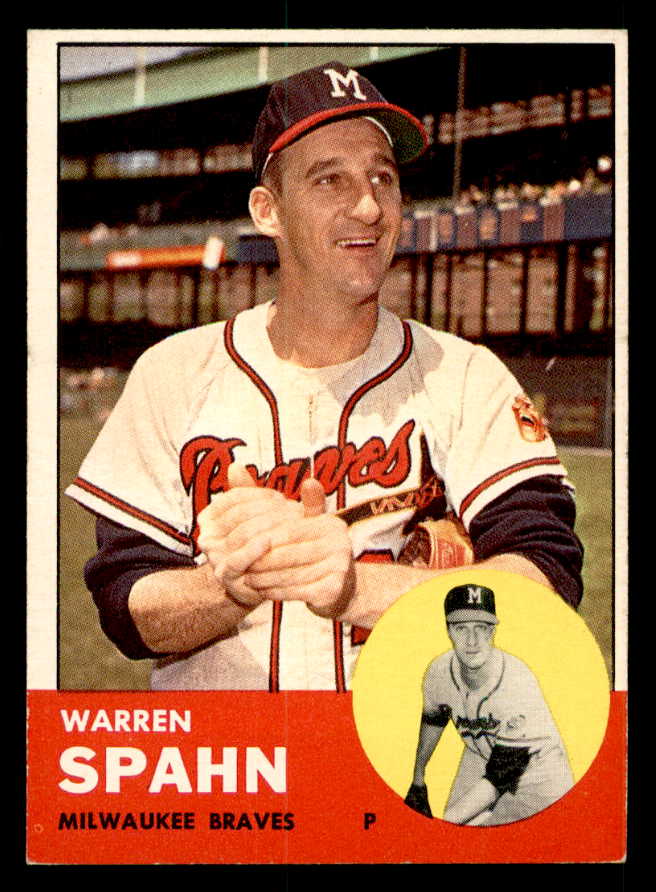 1963 Topps Baseball #320 Warren Spahn Braves EX-MT 539688