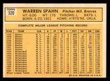 1963 Topps Baseball #320 Warren Spahn Braves EX-MT 539688