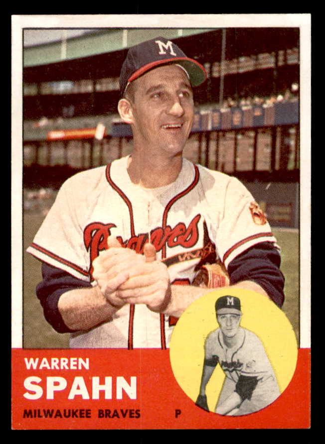 1963 Topps Baseball #320 Warren Spahn Braves EX-MT 539689