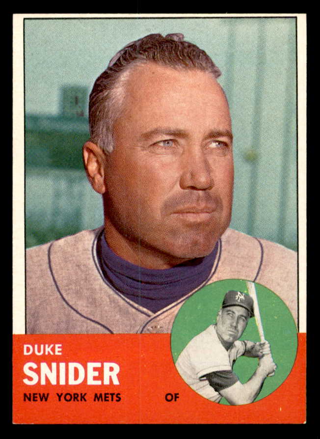1963 Topps Baseball #550 Duke Snider Mets EX-MT 539692