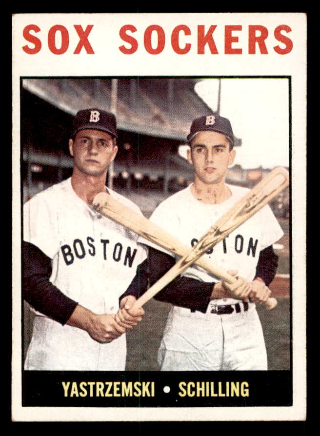 1964 Topps Baseball #182 Carl Yastrzemski Chuck Schilling EX-MT 539699