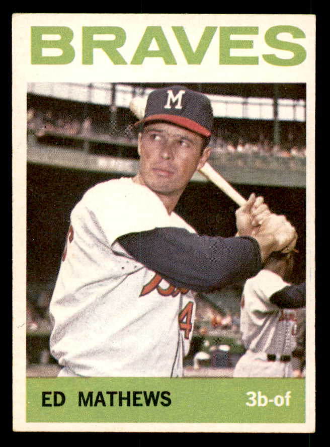 1964 Topps Baseball #035 Eddie Mathews Braves EX-MT 539707