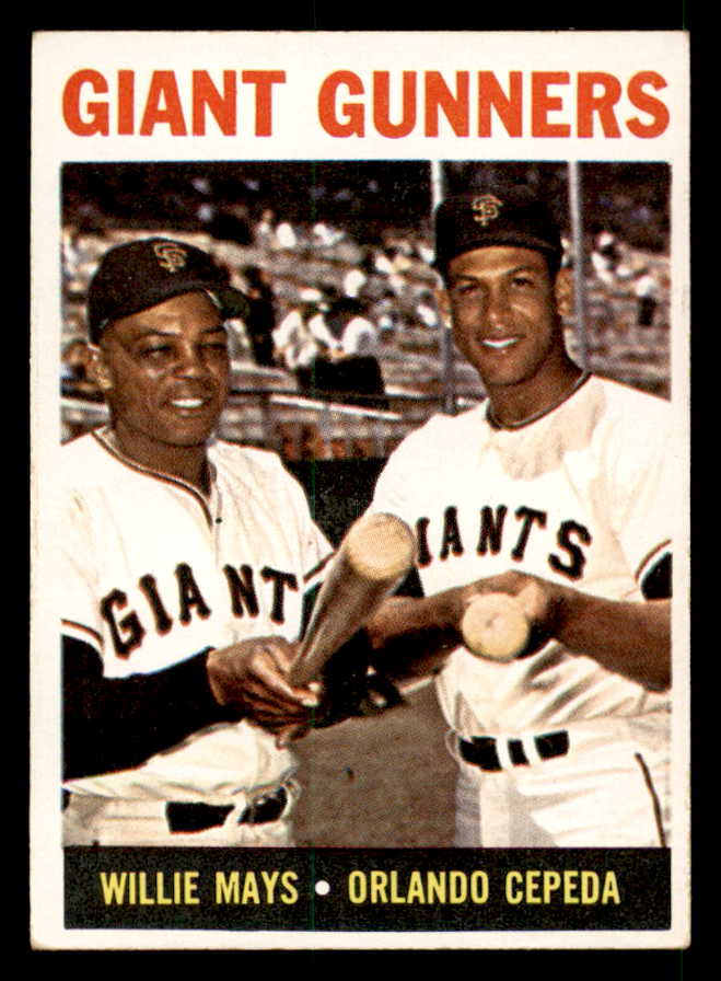1964 Topps Baseball #306 Willie Mays Orlando Cepeda EX-MT 539716