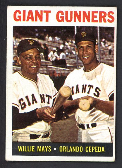 1964 Topps Baseball #306 Willie Mays Orlando Cepeda EX-MT 539717