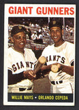1964 Topps Baseball #306 Willie Mays Orlando Cepeda EX-MT 539717