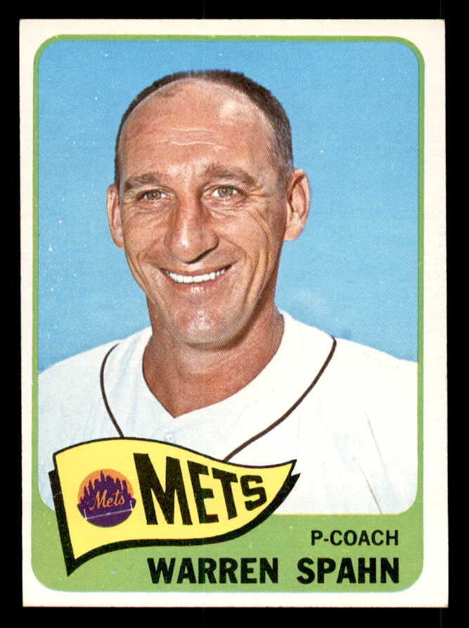 1965 Topps Baseball #205 Warren Spahn Mets EX-MT 539728