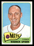 1965 Topps Baseball #205 Warren Spahn Mets EX-MT 539728