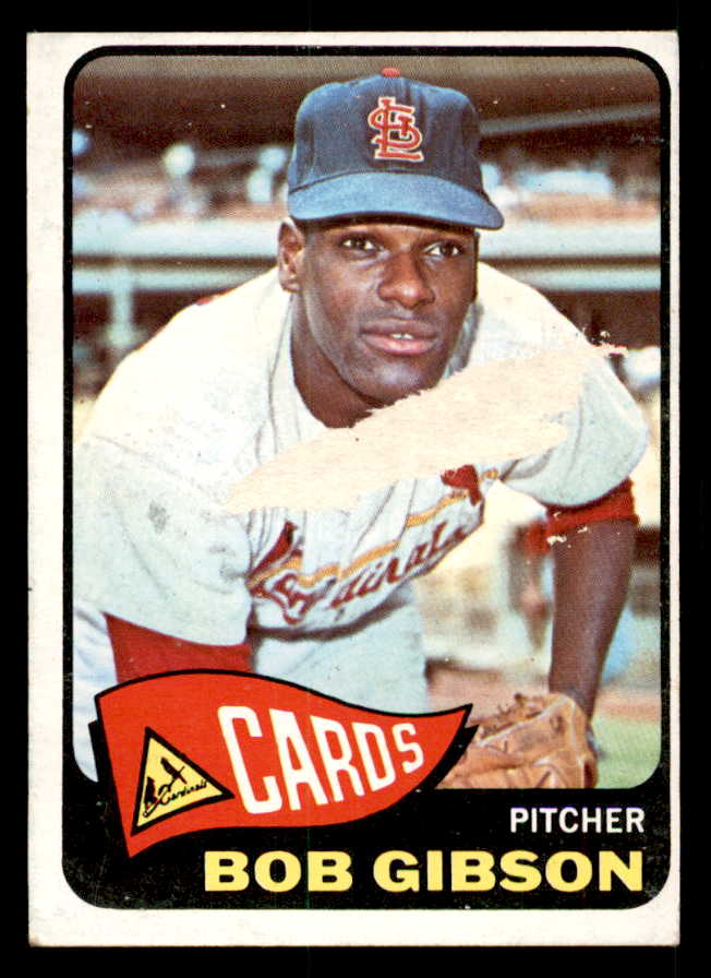 1965 Topps Baseball #320 Bob Gibson Cardinals PR-FR front damage 539755
