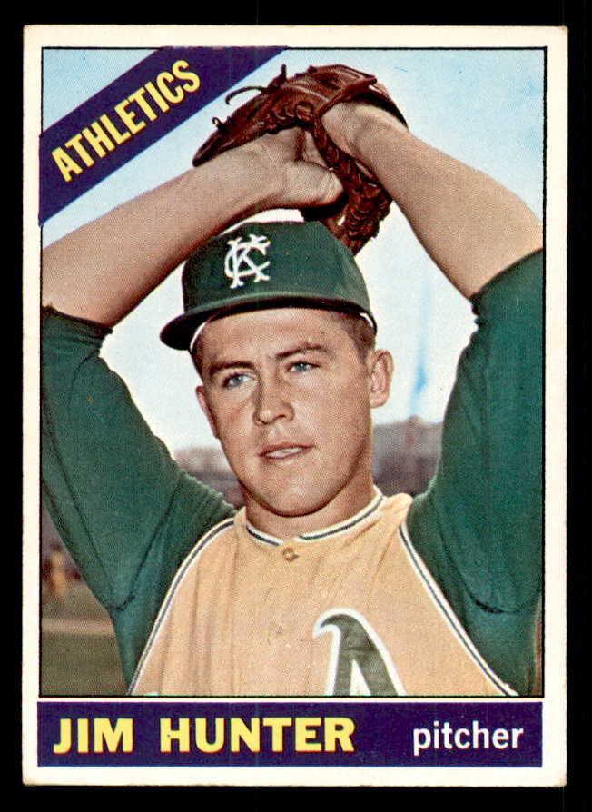 1966 Topps Baseball #036 Catfish Hunter A's EX-MT 539756