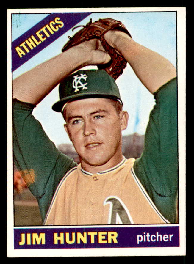 1966 Topps Baseball #036 Catfish Hunter A's EX-MT 539757