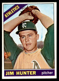 1966 Topps Baseball #036 Catfish Hunter A's EX-MT 539757