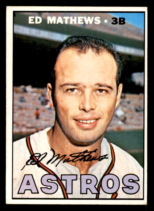 1967 Topps Baseball #166 Eddie Mathews Astros EX-MT 539789