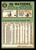 1967 Topps Baseball #166 Eddie Mathews Astros EX-MT 539789