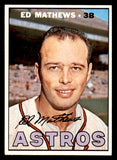 1967 Topps Baseball #166 Eddie Mathews Astros EX-MT 539791