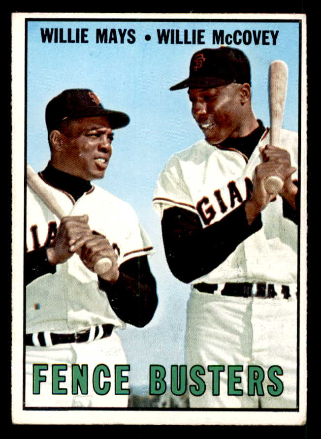 1967 Topps Baseball #423 Willie Mays Willie McCovey VG-EX 539797