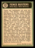 1967 Topps Baseball #423 Willie Mays Willie McCovey VG-EX 539797