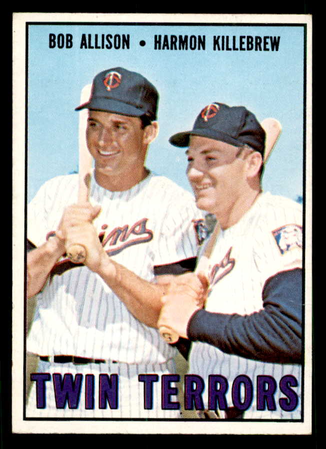 1967 Topps Baseball #334 Harmon Killebrew Bob Allison EX-MT 539799