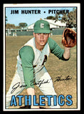 1967 Topps Baseball #369 Catfish Hunter A's EX-MT 539801