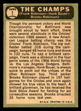1967 Topps Baseball #001 Brooks Robinson Frank Robinson VG-EX 539813