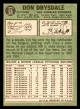 1967 Topps Baseball #055 Don Drysdale Dodgers EX-MT 539817