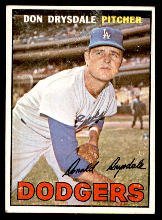 1967 Topps Baseball #055 Don Drysdale Dodgers VG-EX 539818