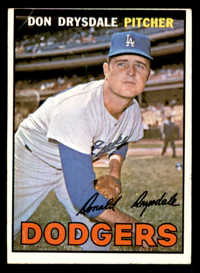 1967 Topps Baseball #055 Don Drysdale Dodgers VG-EX 539819