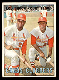 1967 Topps Baseball #063 Lou Brock Curt Flood VG-EX 539824