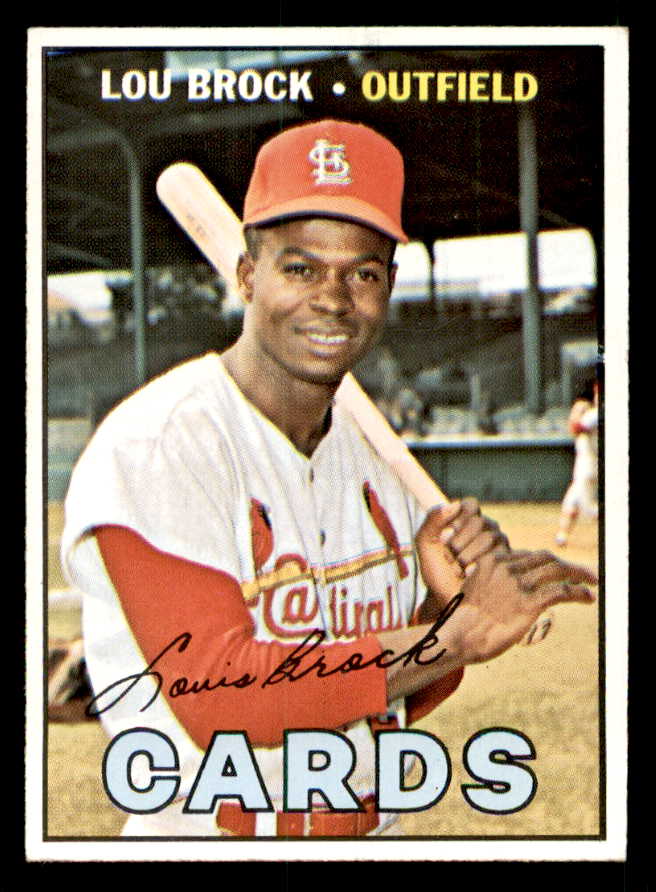 1967 Topps Baseball #285 Lou Brock Cardinals EX-MT 539827