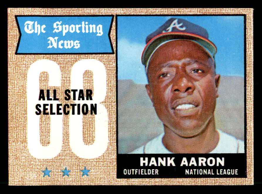 1968 Topps Baseball #370 Hank Aaron A.S. Braves EX-MT 539831