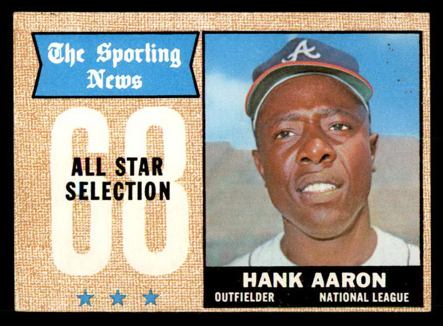 1968 Topps Baseball #370 Hank Aaron A.S. Braves EX-MT 539833